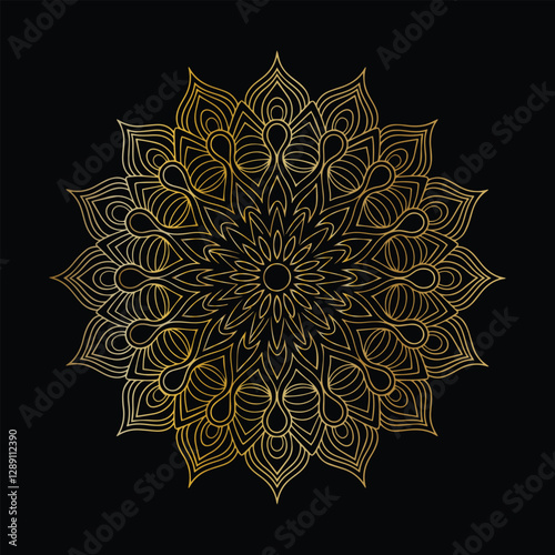 ornamental round mandala pattern