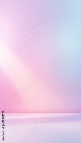 Vibrant Neon Soft Pastel Gradient Background in Pink and Blue Tones with Smooth Blur Effect