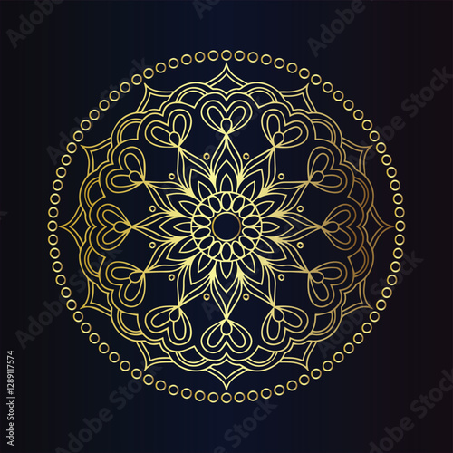 Elegant mandala background with luxurious style
