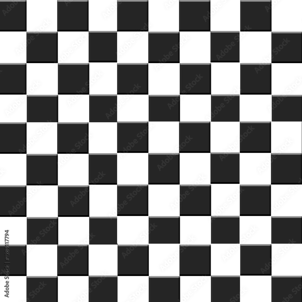 Fototapeta premium Abstract 3d chess board background