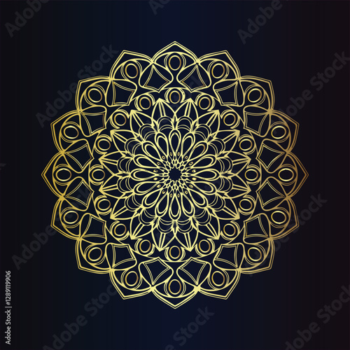 Elegant mandala background with luxurious style
