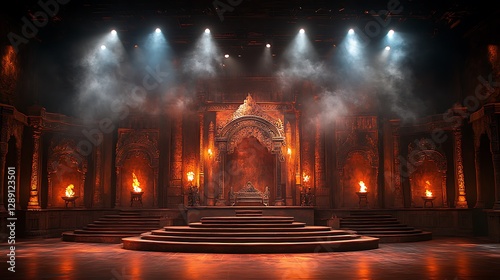 Majestic Indian palace-inspired event stage high resolution hd picture