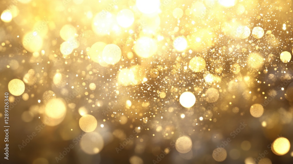A shimmering background of golden bokeh lights, creating a warm and inviting atmosphere. A shimmering background of golden bokeh lights, creating a warm and inviting atmosphere.