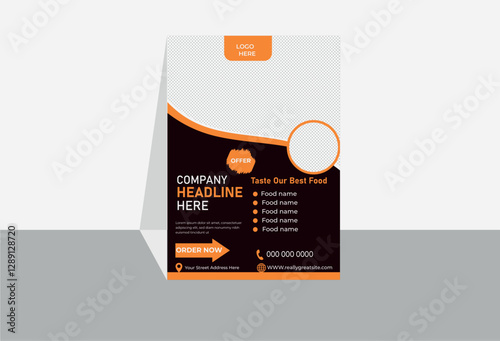 Simple food flyer template 
