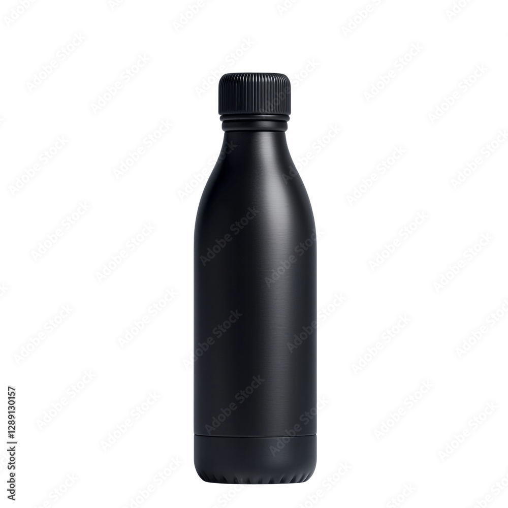Sleek black aluminum water bottle with screw on cap, perfect for hydration on go. Ideal for outdoor activities, gym, or daily use Sleek black aluminum water bottle with screw on cap, perfect for hydration on go. Ideal for outdoor activities, gym, or daily use