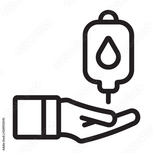 Blood Donor line icon