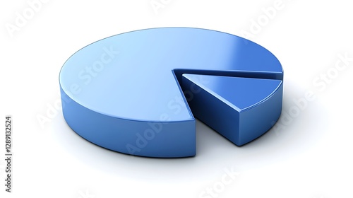 3D Blue Bar Graphs and Charts for Data Analysis, A collection of blue 3D bar graphs and pie charts on a light background