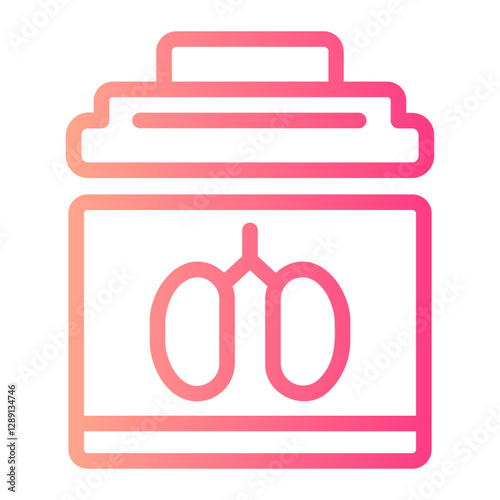 organ donation gradient icon