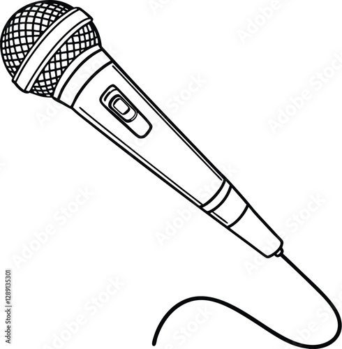 microphone vector illustration