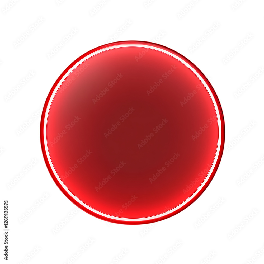 Soft Red Gradient Circle with Blur and Glowing Light on Isolated White Background. Soft Red Gradient Circle with Blur and Glowing Light on Isolated White Background.