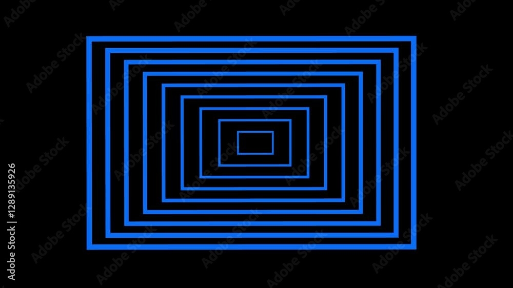 Abstract Digital Futuristic Radio Wave Animation blue color black screen. Abstract Digital Futuristic Radio Wave Animation blue color black screen.