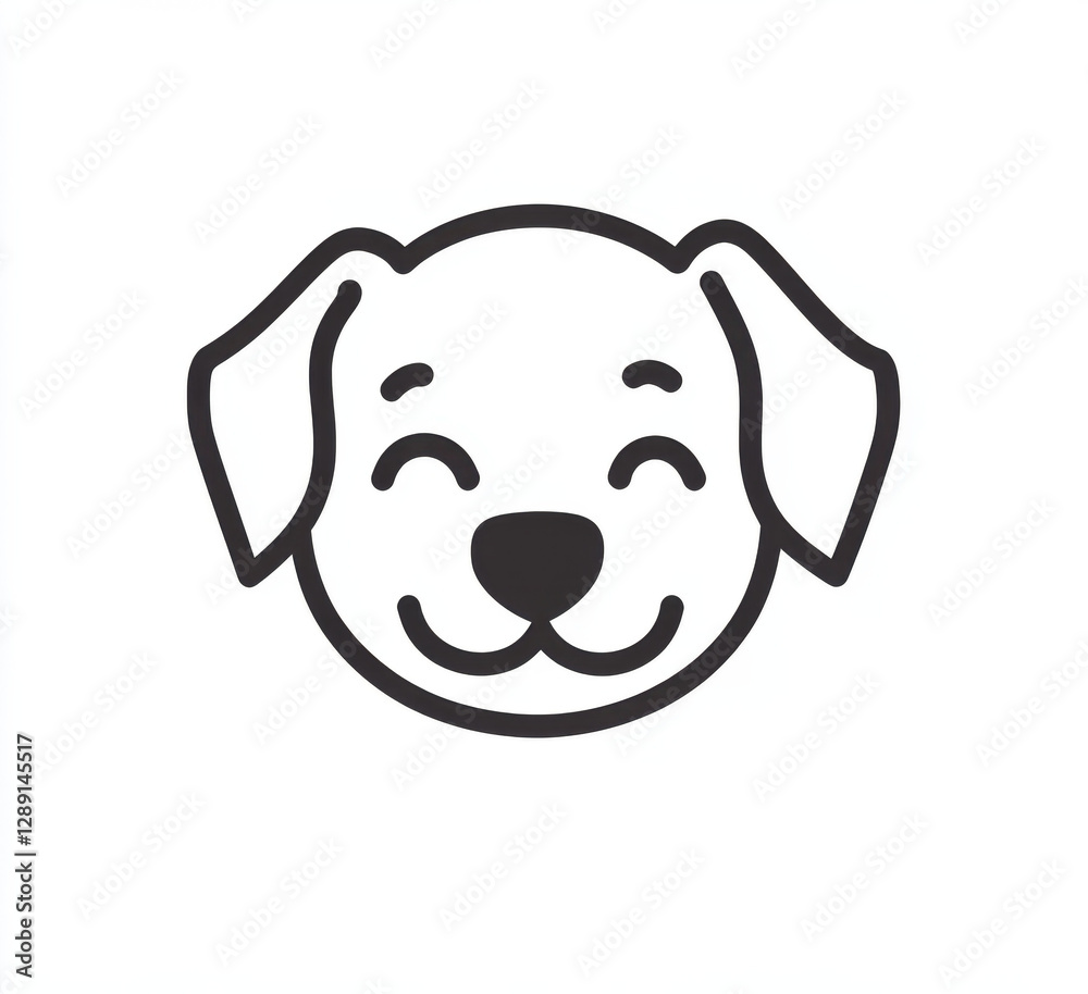 Naklejka premium dog icon