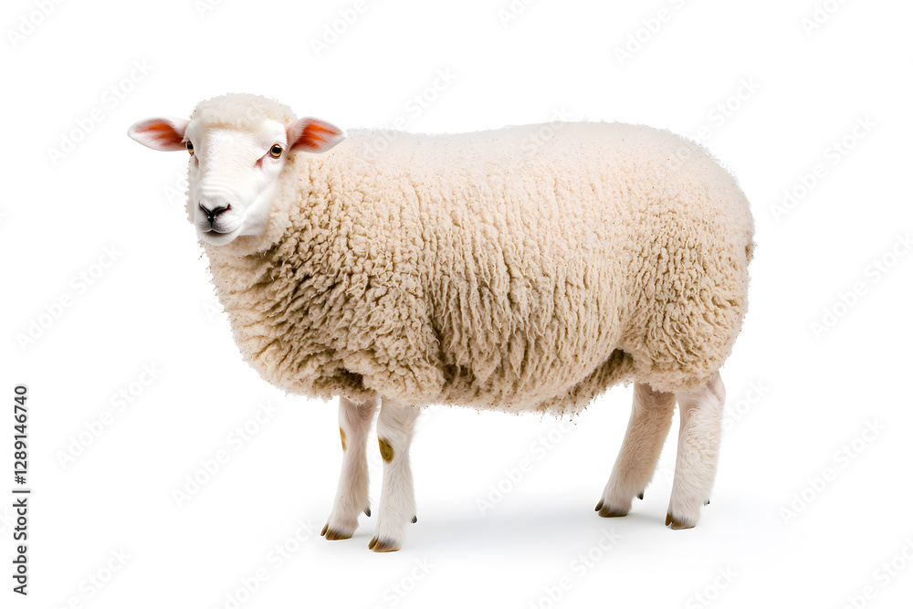 Sheep isolated on white background Sheep isolated on white background