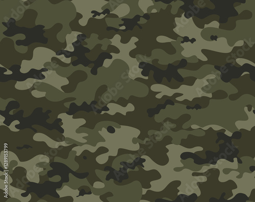 khaki camouflage background, vector pattern texture, fashion urban design