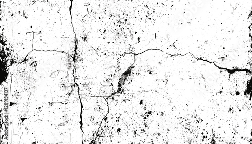 Vector grunge distressed concrete wall texture background, rough urban aged overlay, noisy abstract retro stone stucco paint effect, grungy illustration for industrial design
