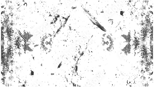 Abstract grunge vector background in grayscale with distressed texture, rough scratches, vintage effect, artistic overlay, weathered, high-quality design, industrial, urban style