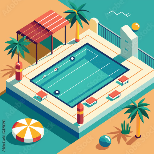 swimming pool vector