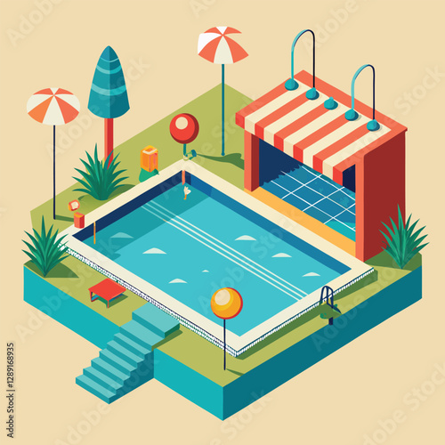 swimming pool vector