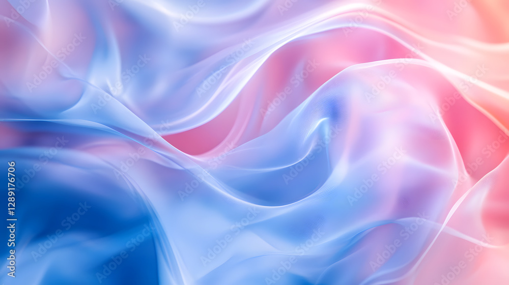 Obraz premium Abstract soft translucent fabric beauty shot studio high-end imagery textured background artistic perspective