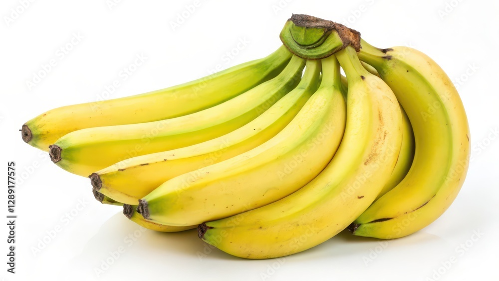 Bunch of Bananas on White Background Bunch of Bananas on White Background