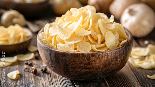 Crispy Potato Snacks in Bowl