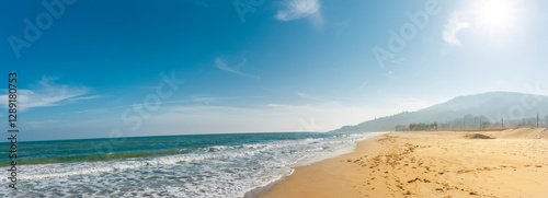 Sandstrand am Schwarzen Meer in Albena in Bulgarien