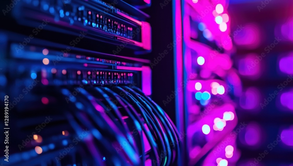 Neon Network: Server Room Infrastructure Neon Network: Server Room Infrastructure