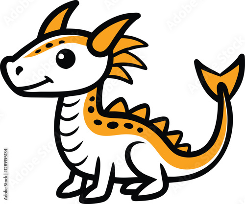 Dragon icon logo mascot