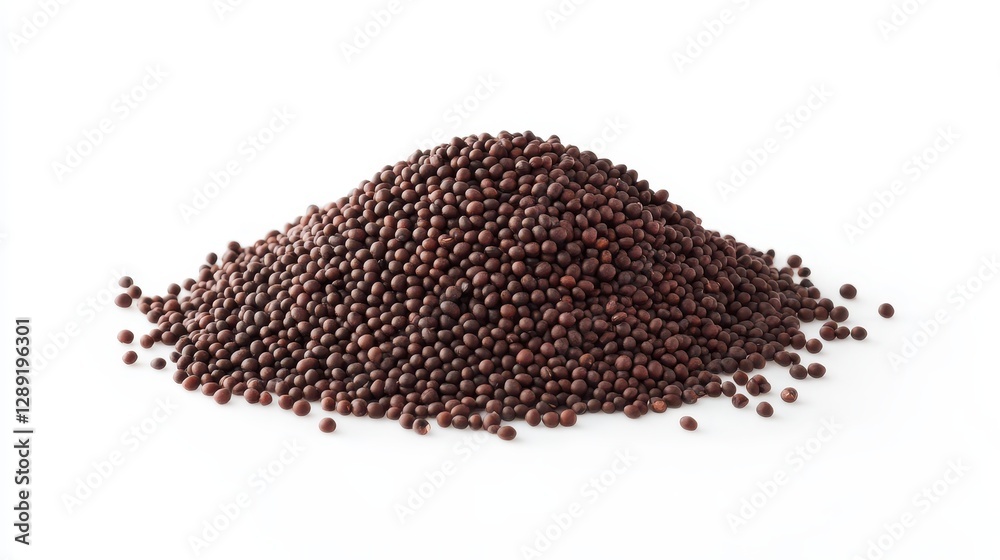 Heap of Organic Adzuki Beans in Rich Red Color Isolated on White Background with Clipping Path Heap of Organic Adzuki Beans in Rich Red Color Isolated on White Background with Clipping Path