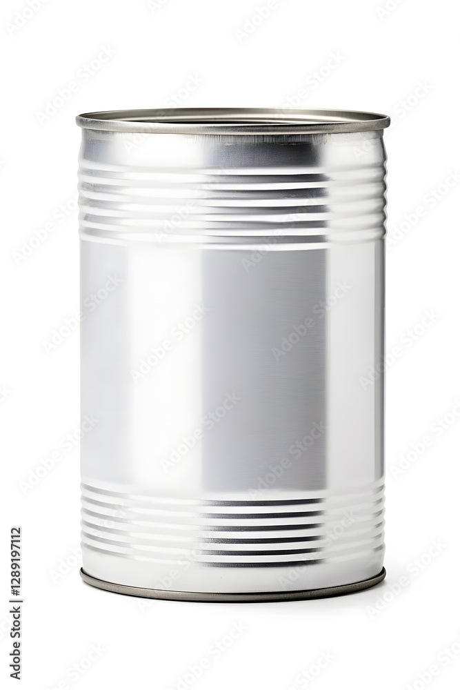 Tin can mock up, aluminum can and blank copy space can isolated on white background Tin can mock up, aluminum can and blank copy space can isolated on white background