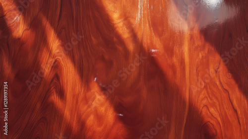 Polished mahogany texture with rich color and natural wood grain