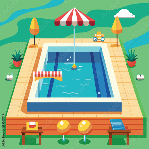 swimming pool vector