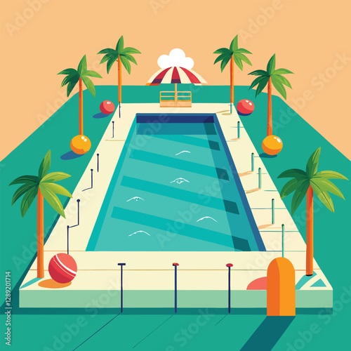 swimming pool vector
