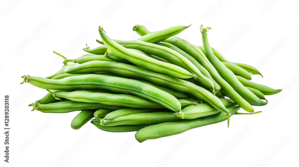 Fresh Green Beans Isolated on White Background – Organic Raw Vegetable Fresh Green Beans Isolated on White Background – Organic Raw Vegetable