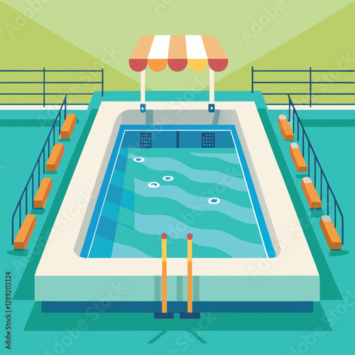 swimming pool vector