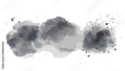 Ink watercolor stains in neutral grey tones, abstract watercolor splashes, soft grey ink stains, textured grey tones, minimalist ink art, neutral abstract stains, watercolor background