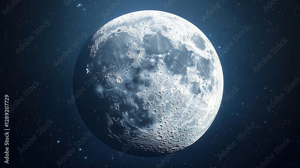 Obraz premium Explore the Majesty of the Waning Gibbous Moon: A Stunning Astronomical Phenomenon Captured in Detail