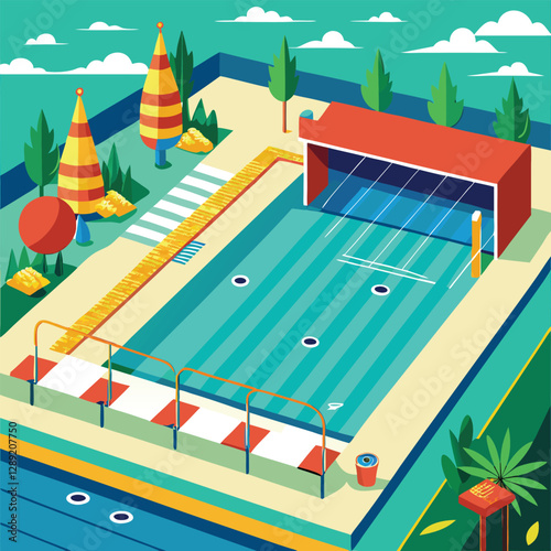 swimming pool vector