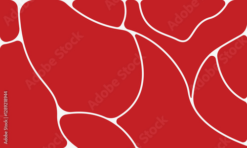 Beef or pork meat texture. Salmon, tuna or sushi structure. Fresh fillet macro view. Beef texture background flat with marble. Vector flat illustration.