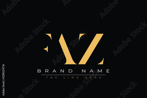 FAZ abstract letter logo design. This logo is designed by three abstract letters.