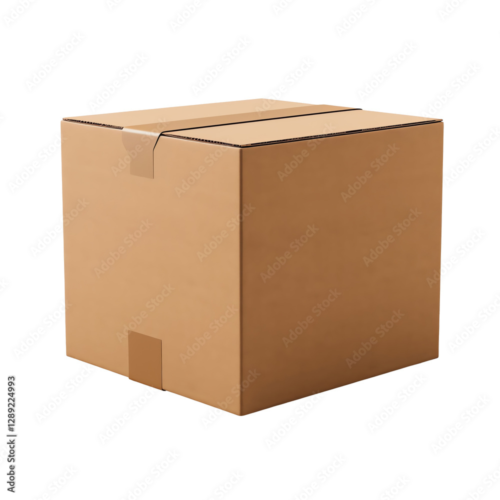 Isolated Cardboard Box Isolated Cardboard Box