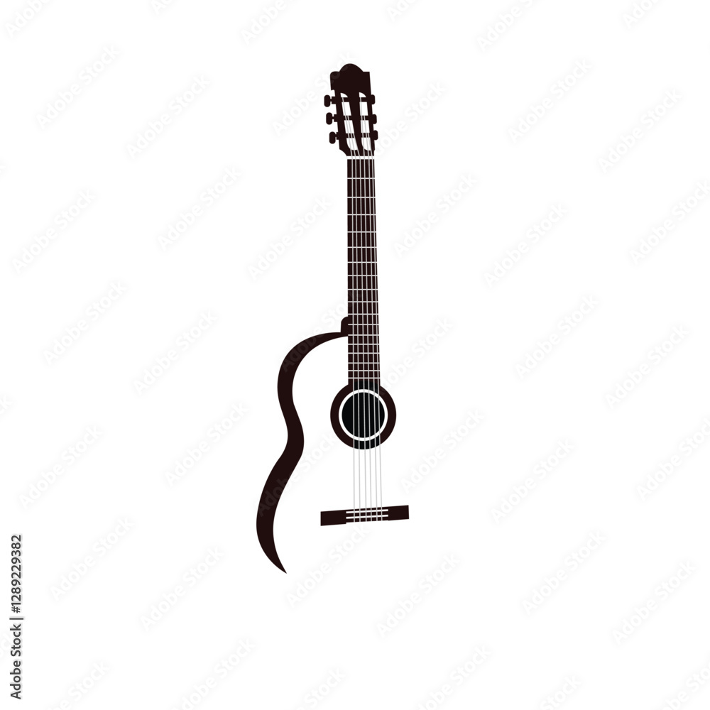 Obraz premium logo guitar
