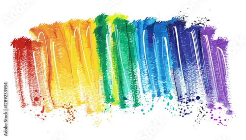 colorful scribble vector, pastel wax drawn, rainbow isolated design, creative artwork, vibrant strokes, bright pastel colors, artistic abstract, unique hand-drawn patterns photo