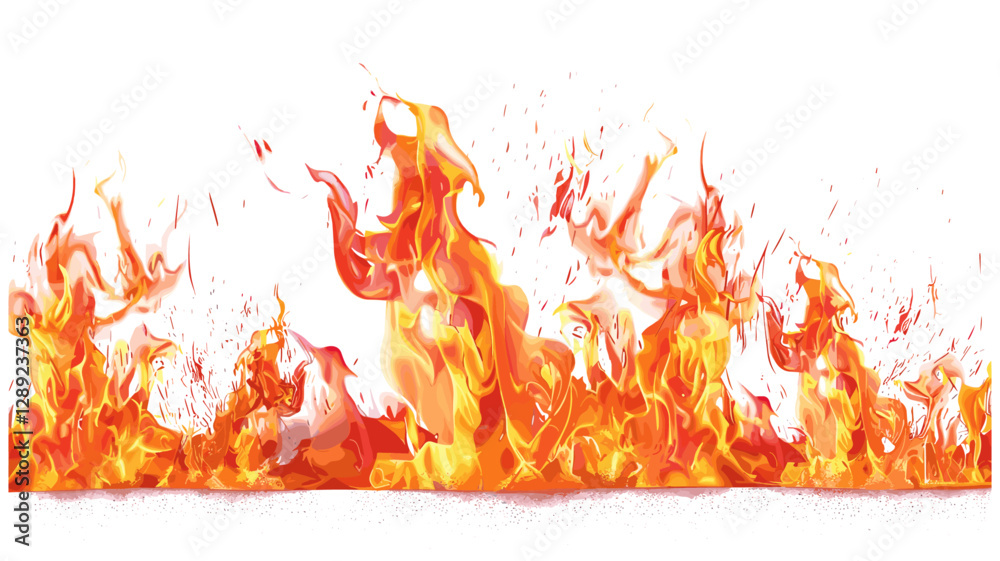 Red vector fire, hot flame, fiery vector design, heat wave, burning fire, intense heat, red flames, fire illustration, fiery heat, abstract fire, hot fire visuals