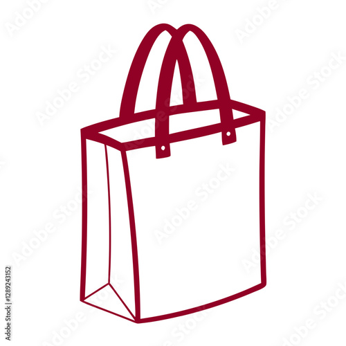 Eco Bag Reusable Bag Icon Vector Art Illustration for Sustainable and Eco-Friendly Design