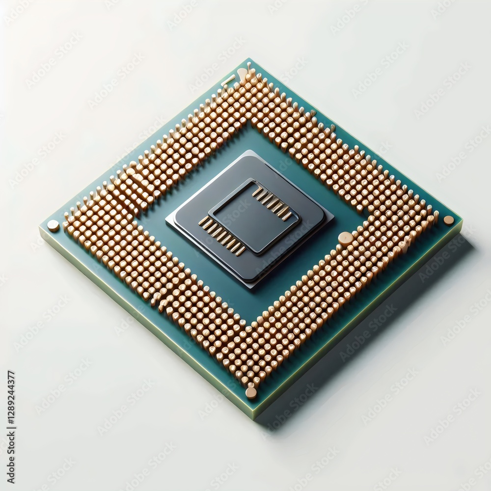 cpu on white background, computer processor cpu on white background, computer processor