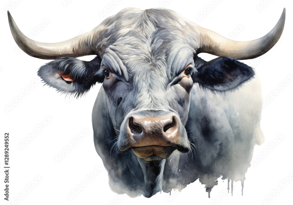 Naklejka premium PNG Livestock buffalo cattle mammal.