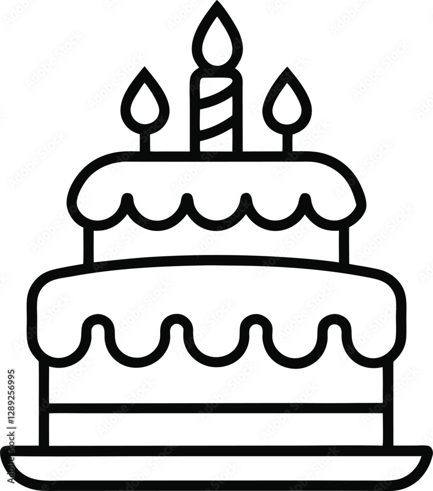 celebration-birthday-cake-editable-stroke-outline celebration-birthday-cake-editable-stroke-outline