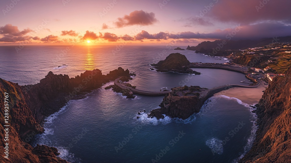 Aerial View of Praia da Ribeira da Ja in Portugal Aerial View of Praia da Ribeira da Ja in Portugal