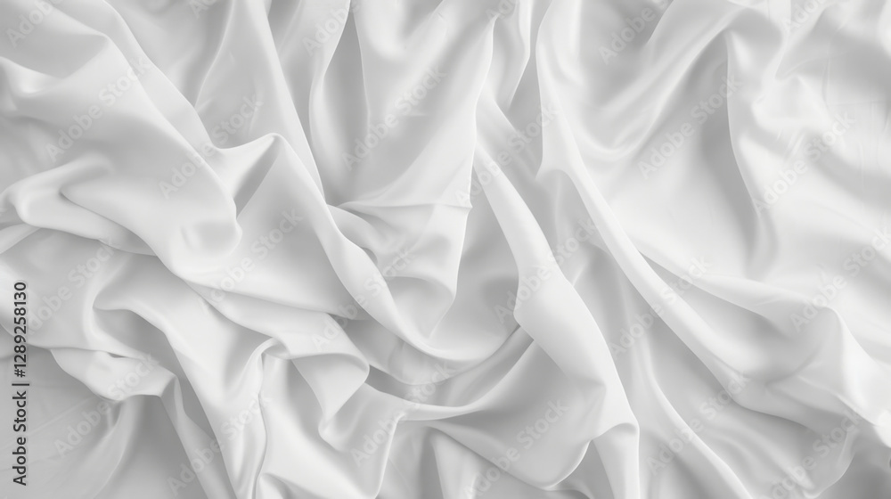 Obraz premium bed with white clean linen